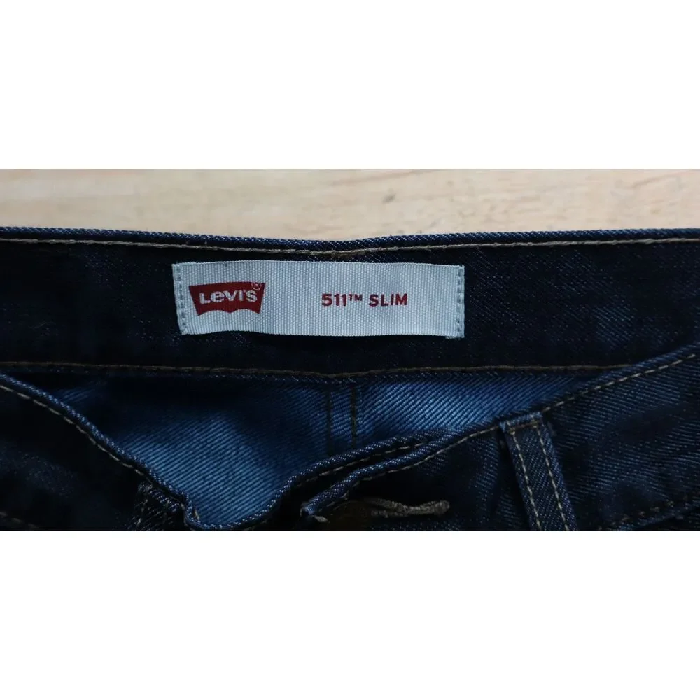 Levis 511 Blue Jeans Cotton Straight Leg Size Mens  27x27 Boys 14 reg. Slim Fit‎